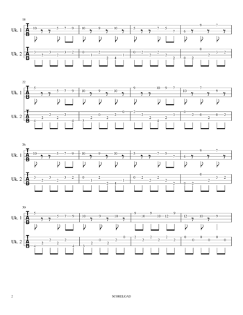 Toby Fox - Fallen Down - sheet music preview #1 of 6