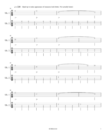 Toby Fox - Fallen Down - sheet music preview #2 of 6