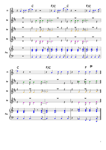Misc Traditional - oh happy day - sheet music preview #4 of 5