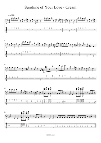Cream - sunshine of your love