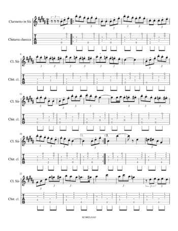 Misc Traditional - tarantella siciliana - sheet music preview #0 of 7