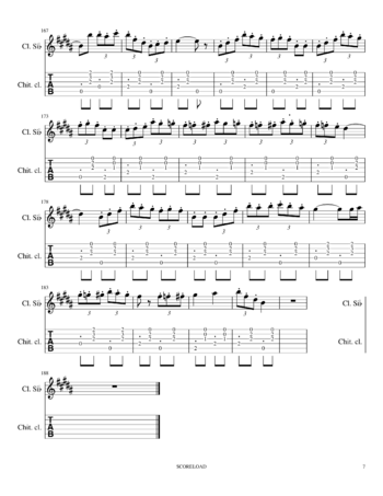 Misc Traditional - tarantella siciliana - sheet music preview #6 of 7