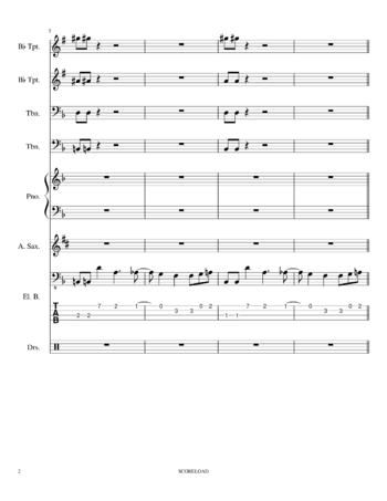 Toby Fox - Megalovania - sheet music preview #1 of 12