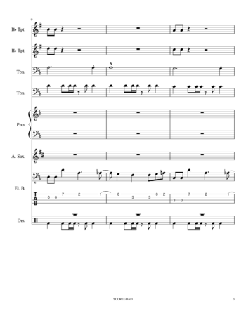 Toby Fox - Megalovania - sheet music preview #2 of 12