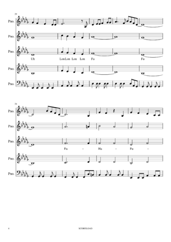 Shishamo - アカペラ - sheet music preview #3 of 27
