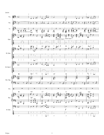 Pink Floyd - eclipse - sheet music preview #4 of 11