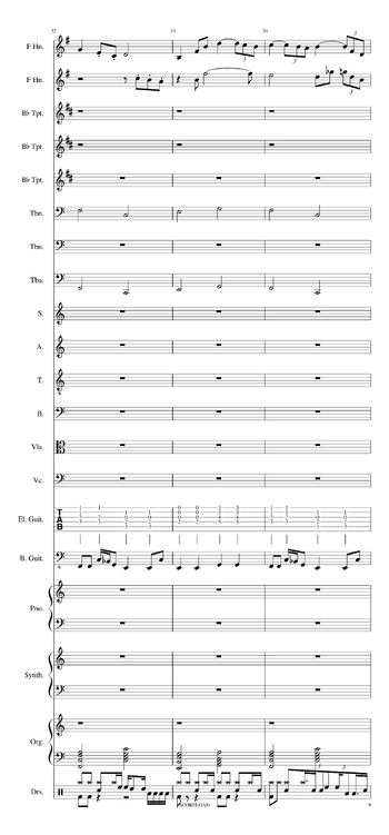 Pink Floyd - atom heart mother - sheet music preview #8 of 92