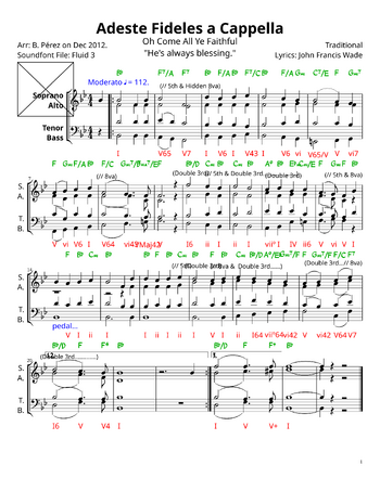 Misc Christmas - adeste fideles - sheet music preview #0 of 2