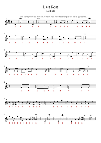 Misc Traditional - anzac last post