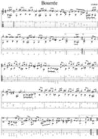 Johann Sebastian Bach - Suite in E minor, BWV 996: Bourrée small preview